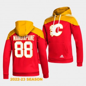 Andrew Mangiapane Calgary Flames Stylish Red 2022-23 AEROREADY Pullover Hoodie