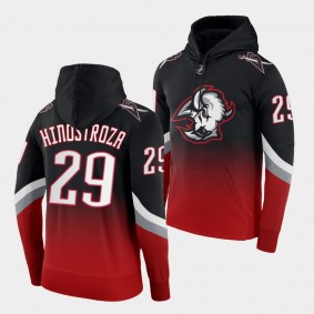 Vinnie Hinostroza Buffalo Sabres Third Logo Black Red 2022-23 Goathead Hoodie