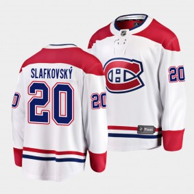 Juraj Slafkovsky 2022 NHL Draft Montreal Canadiens #60 White Jersey Away