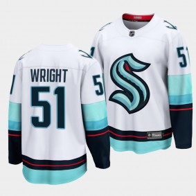 Shane Wright 2022 NHL Draft Seattle Kraken #51 White Jersey Away