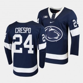 Penn State Nittany Lions Jarod Crespo College Hockey Navy 2023-24 Replica Jersey
