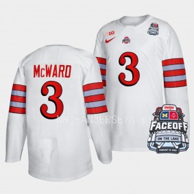 Cole McWard Ohio State Buckeyes Faceoff On The Lake White Football-Inspired Jersey 3