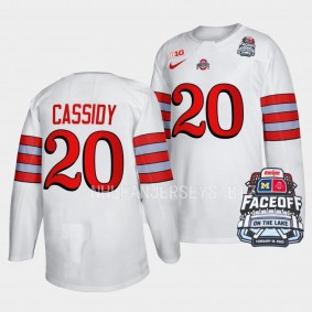 Matt Cassidy Ohio State Buckeyes Faceoff On The Lake White Football-Inspired Jersey 20