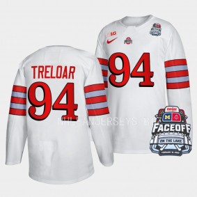 Travis Treloar Ohio State Buckeyes Faceoff On The Lake White Football-Inspired Jersey 94
