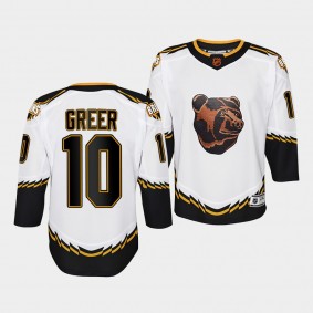 Youth A.J. Greer Bruins White Special Edition 2.0 Jersey
