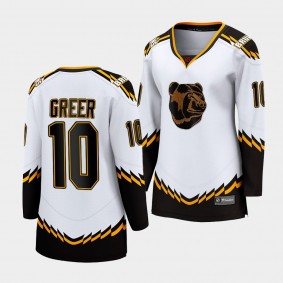 Bruins A.J. Greer 2022 Special Edition 2.0 White Jersey Women