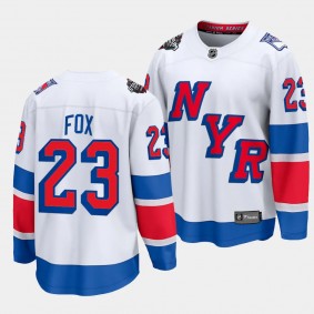 2024 NHL Stadium Series Adam Fox Jersey New York Rangers White #23 Breakaway Player Men's