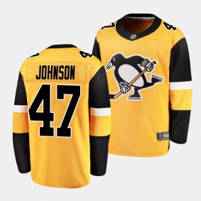 Pittsburgh Penguins Adam Johnson Alternate Gold Breakaway Player Jersey Men's