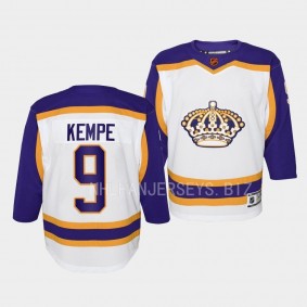 Los Angeles Kings Adrian Kempe 2022 Special Edition 2.0 White #9 Youth Jersey Retro