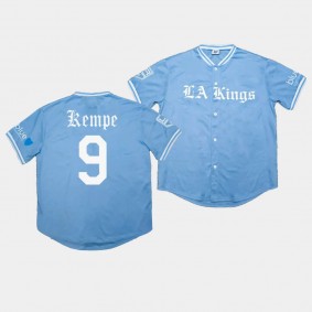 Adrian Kempe Los Angeles Kings 2023 Dodgers Night Blue Jersey #9 Baseball