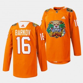 2024 Vamos Gatos Aleksander Barkov Florida Panthers Orange #16 Specialty Jersey