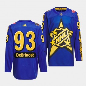 2024 NHL All-Star Game Detroit Red Wings Alex DeBrincat #93 Blue drew house Jersey
