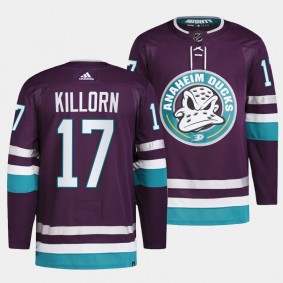 Anaheim Ducks 2023-24 30th Anniversary Alex Killorn #17 Purple Primegreen Jersey Men's