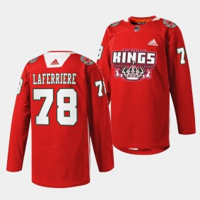2023 X-mas Holiday Alex Laferriere Los Angeles Kings Red #78 Specialty Jersey