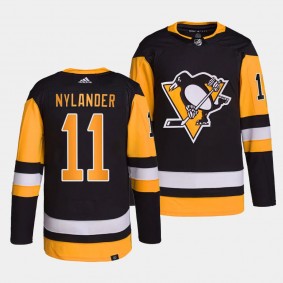 Pittsburgh Penguins Authentic Pro Alex Nylander #11 Black Jersey Home