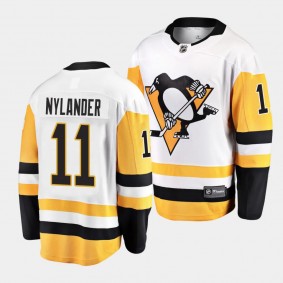 Pittsburgh Penguins Alex Nylander Away White Breakaway Player Jersey Men's