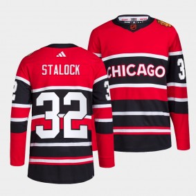 Reverse Retro 2.0 Chicago Blackhawks Alex Stalock #32 Red Authentic Primegreen Jersey 2022