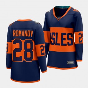 Alexander Romanov New York Islanders 2024 NHL Stadium Series Women Breakaway Player 28 Jersey