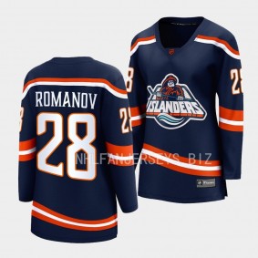 Alexander Romanov New York Islanders 2022 Special Edition 2.0 Women Breakaway Player 28 Jersey Retro