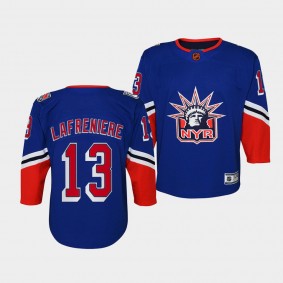 Youth Alexis Lafreniere Rangers 2022 Special Edition 2.0 Replica Blue Jersey