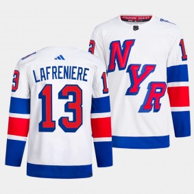 Alexis Lafreniere 2024 NHL Stadium Series Authentic Player New York Rangers #13 White Jersey Primegreen