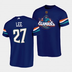 Anders Lee #27 New York Islanders Reverse Retro 2.0 Special Edition Navy T-Shirt