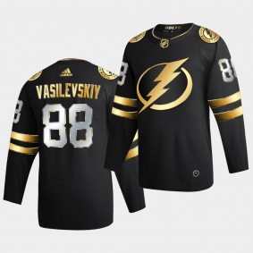 Tampa Bay Lightning Andrei Vasilevskiy 2020-21 Authentic Golden Limited Edition Black Jersey
