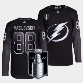 2022 Eastern Conference Champs Andrei Vasilevskiy Tampa Bay Lightning Alternate #88 Black Jersey