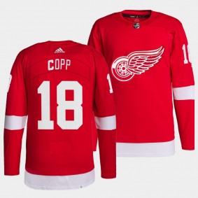 Detroit Red Wings Primegreen Authentic Andrew Copp #18 Red Jersey Home