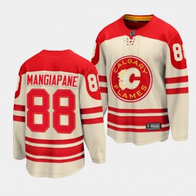 Calgary Flames Andrew Mangiapane 2023 NHL Heritage Classic Cream Premier Breakaway Player Jersey Men's