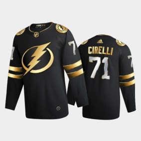 Tampa Bay Lightning Anthony Cirelli #71 2020-21 Authentic Golden Black Limited Edition Jersey