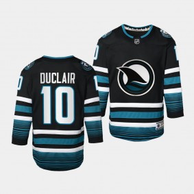 San Jose Sharks #10 Anthony Duclair 2023-24 Cali Fin 3rd Alternate Replica Black Youth Jersey
