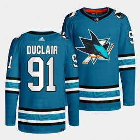 Anthony Duclair #91 San Jose Sharks Home Blue Jersey Authentic Pro
