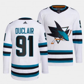 Anthony Duclair #91 San Jose Sharks Away White Jersey Authentic Pro