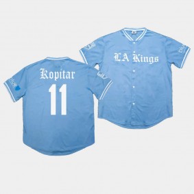 Anze Kopitar Los Angeles Kings 2023 Dodgers Night Blue Jersey #11 Baseball