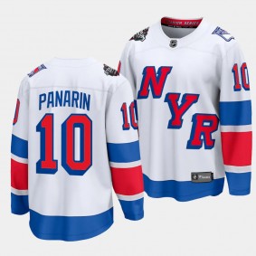 2024 NHL Stadium Series Artemi Panarin Jersey New York Rangers White #10 Breakaway Player Men's