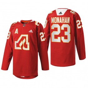 Sean Monahan Calgary Flames 50th Anniversary Jersey Red #23 Warm-Up