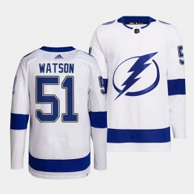 Austin Watson Tampa Bay Lightning Away White #51 Primegreen Authentic Pro Jersey Men's