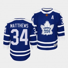 Youth Auston Matthews Maple Leafs Blue Special Edition 2.0 Jersey