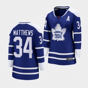 Maple Leafs Auston Matthews 2022 Special Edition 2.0 Blue Jersey Women