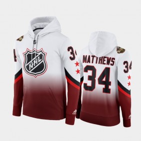 Toronto Maple Leafs Auston Matthews 2022 NHL All-Star Color Crash Hoodie Red