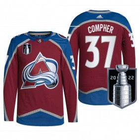 Colorado Avalanche 2022 Stanley Cup Playoffs J.T. Compher Authentic Pro Jersey