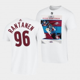 Colorado Avalanche Mikko Rantanen photo Impact Player T-Shirt #96 Burgundy