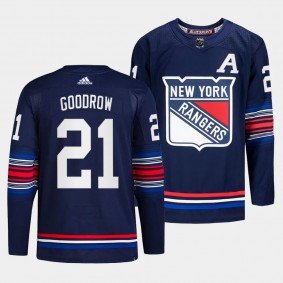 Barclay Goodrow New York Rangers 2023-24 Alternate Navy #21 Authentic Third Jersey Men's