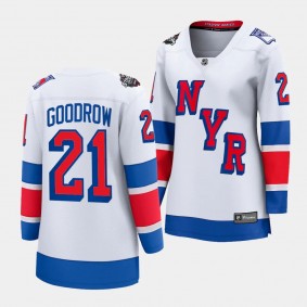 New York Rangers Barclay Goodrow 2024 NHL Stadium Series Breakaway Player Women White Jersey
