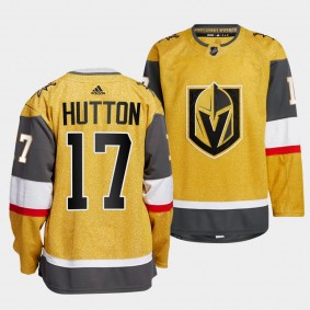 Vegas Golden Knights 2022-23 Home Ben Hutton #17 Gold Jersey Authentic