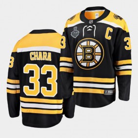 Zdeno Chara #33 Bruins Stanley Cup Final 2019 Home Jersey Men's