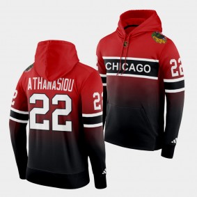 Chicago Blackhawks Andreas Athanasiou Reverse Retro 2.0 Red Black Special Edition Hoodie Pullover
