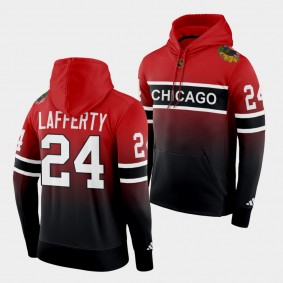Chicago Blackhawks Sam Lafferty Reverse Retro 2.0 Red Black Special Edition Hoodie Pullover