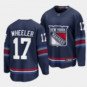 New York Rangers Blake Wheeler 2023-24 Alternate Navy Premier Breakaway Player Jersey Men's